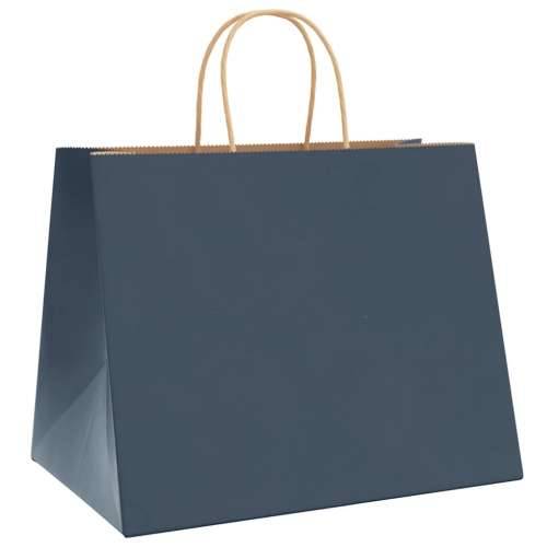 Papirnate vrećice 250 kom s ručkama plave 32x22x24 cm - Plava 32 x 22 x 24 cm 250 Cijena