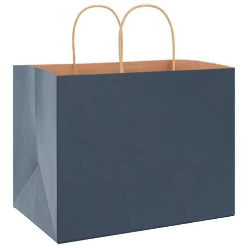 Papirnate vrećice 250 kom s ručkama plave 32x22x24 cm - Plava 32 x 22 x 24 cm 250 Cijena