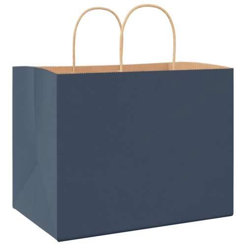 Papirnate vrećice 250 kom s ručkama plave 32x22x24 cm - Plava 32 x 22 x 24 cm 250 Cijena