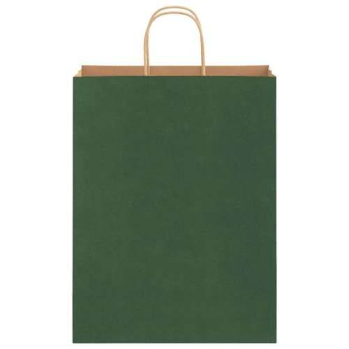 Papirnate vrećice 50 kom s ručkama zelene 32x12x42 cm - Zelena 32 x 12 x 42 cm 50 Cijena