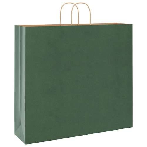 Papirnate vrećice 50 kom s ručkama zelene 54x15x49 cm - Zelena 54 x 15 x 49 cm 50 Cijena