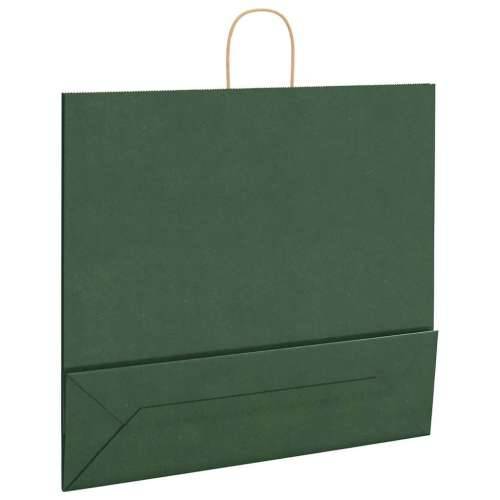 Papirnate vrećice 50 kom s ručkama zelene 54x15x49 cm - Zelena 54 x 15 x 49 cm 50 Cijena