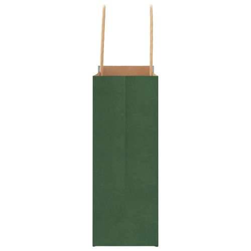 Papirnate vrećice 250 kom s ručkama zelene 18x8x22 cm - Zelena 18 x 8 x 22 cm 250 Cijena