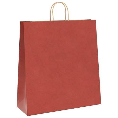 Papirnate vrećice 50 kom s ručkama crvene 45x17x48 cm - Crvena 45 x 17 x 48 cm 50 Cijena