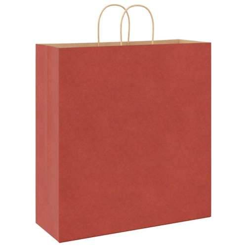 Papirnate vrećice 50 kom s ručkama crvene 45x17x48 cm - Crvena 45 x 17 x 48 cm 50 Cijena
