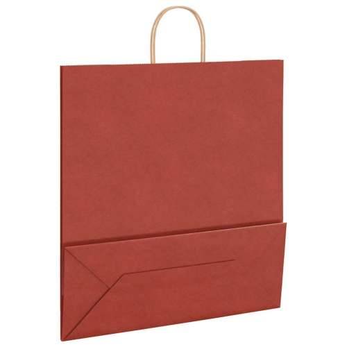 Papirnate vrećice 50 kom s ručkama crvene 45x17x48 cm - Crvena 45 x 17 x 48 cm 50 Cijena