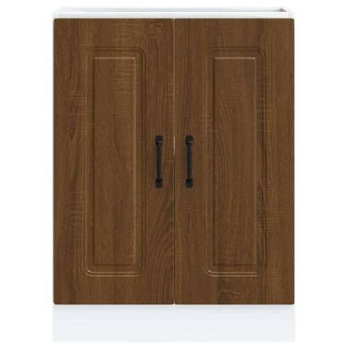 Donji ormarić za sudoper Kalmar boja hrasta 60x46x81,5cm drveni - Smeđi hrast 60 x 46 x 81.5 cm 1 1x bottom cabinet (2 doors) Cijena