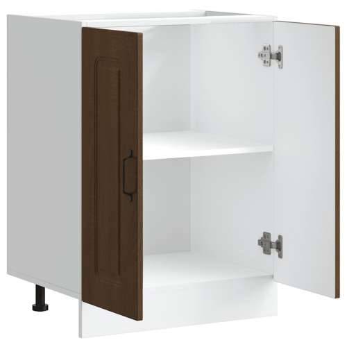 Donji ormarić za sudoper Kalmar boja hrasta 60x46x81,5cm drveni - Smeđi hrast 60 x 46 x 81.5 cm 1 1x bottom cabinet (2 doors) Cijena