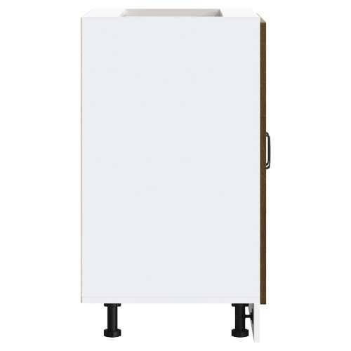 Donji ormarić za sudoper Kalmar boja hrasta 60x46x81,5cm drveni - Smeđi hrast 60 x 46 x 81.5 cm 1 1x bottom cabinet (2 doors) Cijena