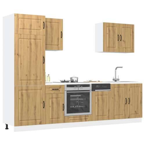 7-dijelni set kuhinjskih ormarića Kalmar konstruiranog drva - hrast artisan 1 Cijena