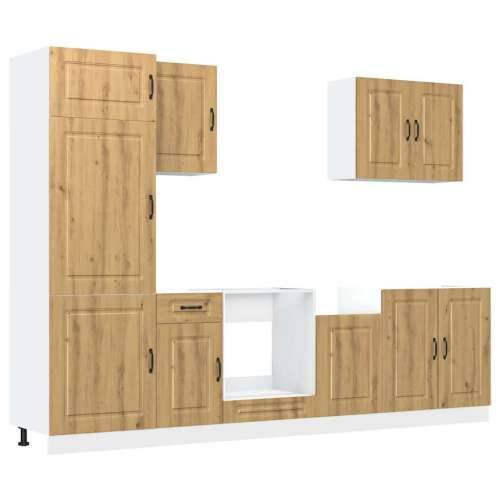 7-dijelni set kuhinjskih ormarića Kalmar konstruiranog drva - hrast artisan 1 Cijena