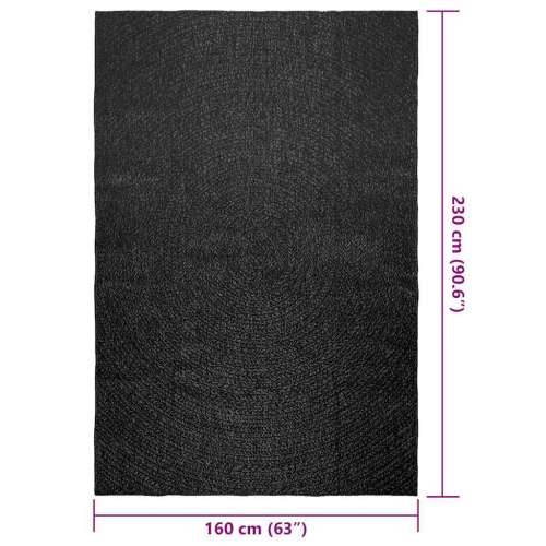 Tepih ZIZUR 160 x 230 cm s izgledom jute unutarnji i vanjski - Antracit 160 x 230 cm Okruglo Cijena