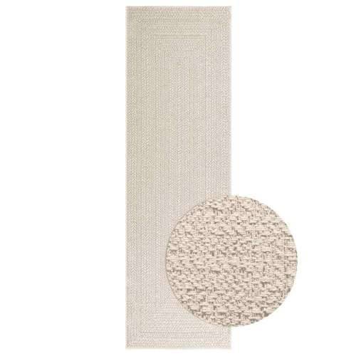 Tepih ZIZUR 80 x 250 cm s izgledom jute unutarnji i vanjski - Krema 80 x 250 cm Pravokutno Cijena