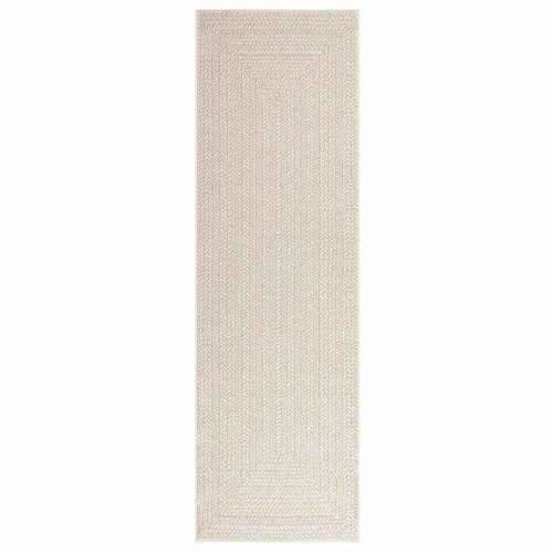 Tepih ZIZUR 80 x 250 cm s izgledom jute unutarnji i vanjski - Krema 80 x 250 cm Pravokutno Cijena