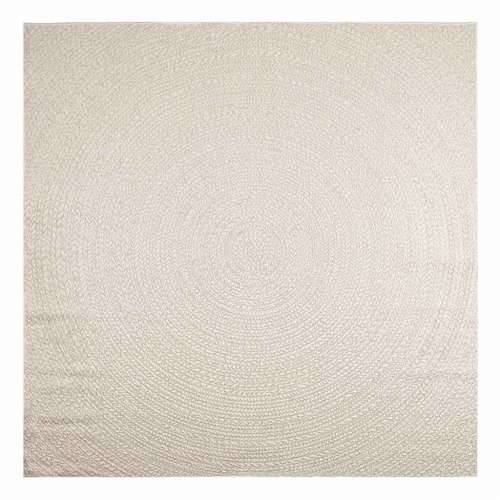 Tepih ZIZUR 240 x 240 cm s izgledom jute unutarnji i vanjski - Krema 240 x 240 cm Okruglo Cijena