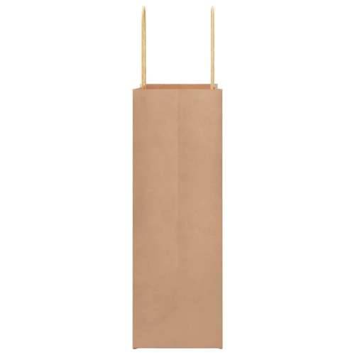 Papirnate vrećice 50 kom s ručkama smeđe 21x11x31 cm - Smeđa 21 x 11 x 31 cm 50 Cijena
