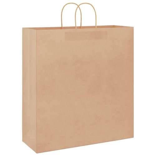 Papirnate vrećice 50 kom s ručkama smeđe 45x17x48 cm - Smeđa 45 x 17 x 48 cm 50 Cijena