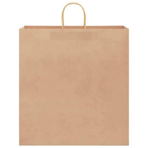 Papirnate vrećice 250 kom s ručkama smeđe 45x17x48 cm - Smeđa 45 x 17 x 48 cm 250 Cijena