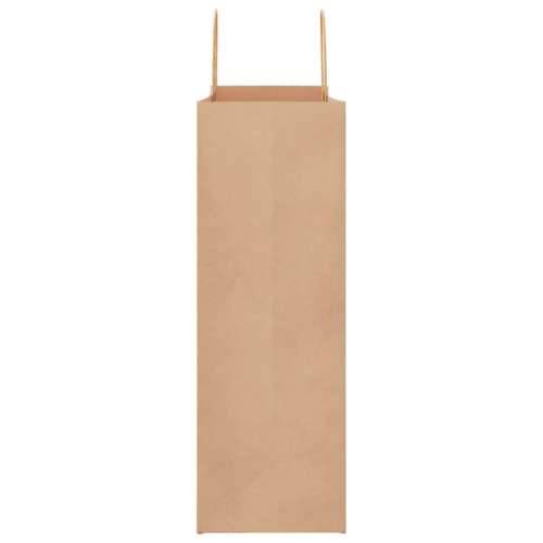 Papirnate vrećice 250 kom s ručkama smeđe 45x17x48 cm - Smeđa 45 x 17 x 48 cm 250 Cijena