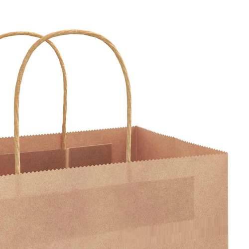 Papirnate vrećice 250 kom s ručkama smeđe 45x17x48 cm - Smeđa 45 x 17 x 48 cm 250 Cijena