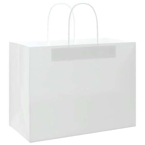 Papirnate vrećice 50 kom s ručkama bijele 32x17x25 cm - Bijela 32 x 17 x 25 cm 50 Cijena