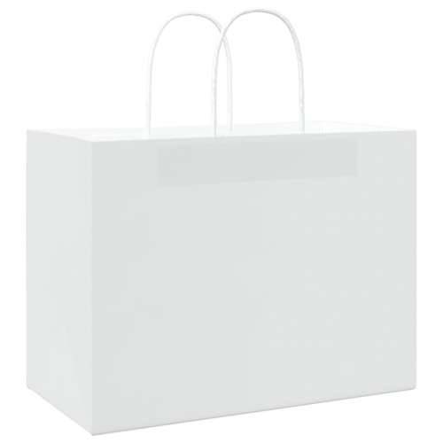 Papirnate vrećice 50 kom s ručkama bijele 32x17x25 cm - Bijela 32 x 17 x 25 cm 50 Cijena