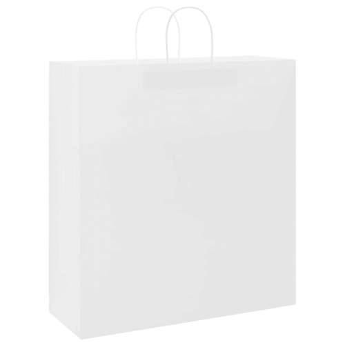 Papirnate vrećice 50 kom s ručkama bijele 45x17x48 cm - Bijela 45 x 17 x 48 cm 50 Cijena