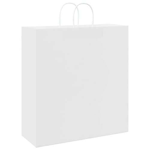 Papirnate vrećice 50 kom s ručkama bijele 45x17x48 cm - Bijela 45 x 17 x 48 cm 50 Cijena