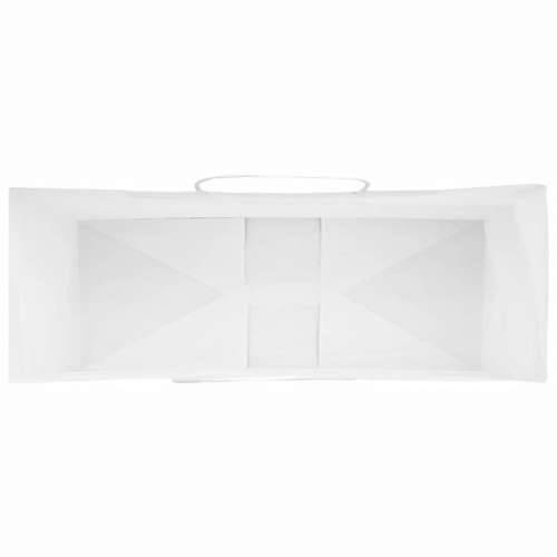 Papirnate vrećice 50 kom s ručkama bijele 45x17x48 cm - Bijela 45 x 17 x 48 cm 50 Cijena