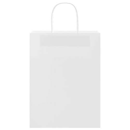 Papirnate vrećice 250 kom s ručkama bijele 26x12x35 cm - Bijela 26 x 12 x 35 cm 250 Cijena