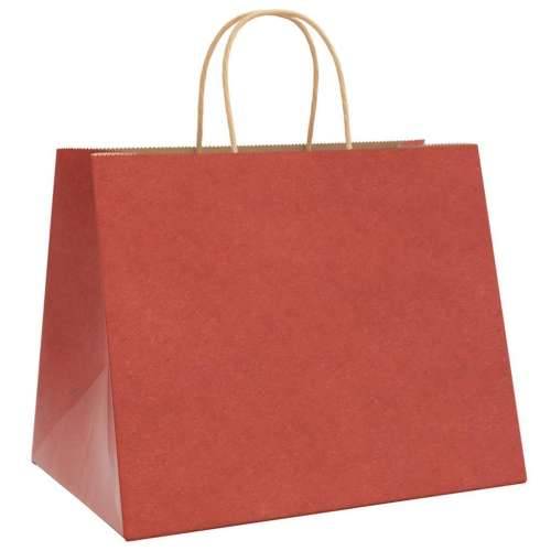 Papirnate vrećice 50 kom s ručkama crvene 32x22x24 cm - Crvena 32 x 22 x 24 cm 50 Cijena