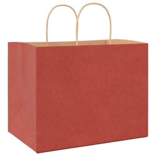 Papirnate vrećice 50 kom s ručkama crvene 32x22x24 cm - Crvena 32 x 22 x 24 cm 50 Cijena