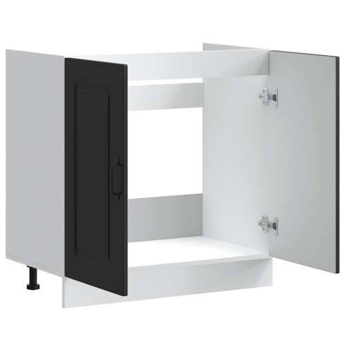 Donji ormarić za sudoper Kalmar crni 80x46x81,5 cm drveni - Crna 1 1 x donji ormarić (2 vrata) 80 cm Cijena