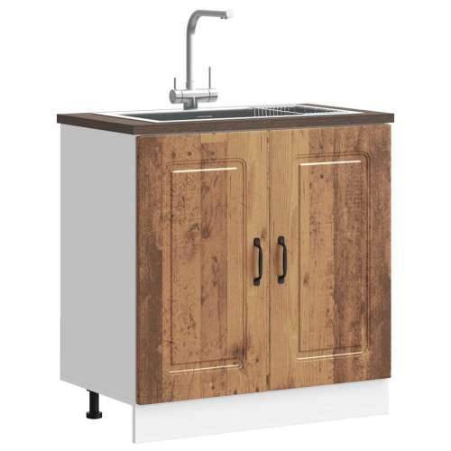 Donji ormarić za sudoper Kalmar boja drva 80x46x81,5 cm drveni - Staro drvo 1 1 x donji ormarić (2 vrata) 80 cm Cijena