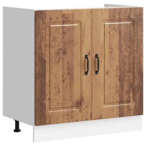 Donji ormarić za sudoper Kalmar boja drva 80x46x81,5 cm drveni - Staro drvo 1 1 x donji ormarić (2 vrata) 80 cm Cijena