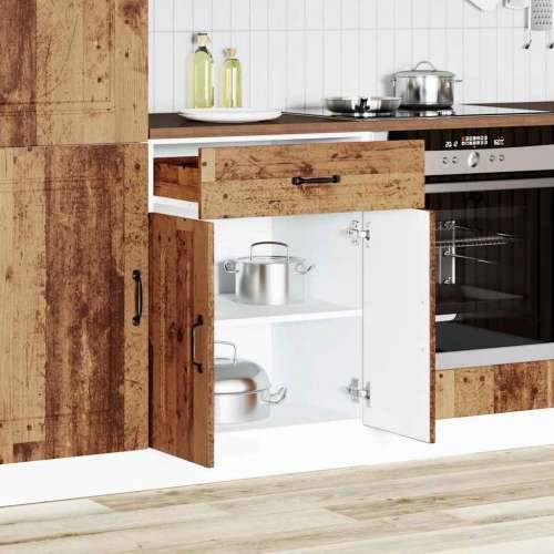 Donji kuhinjski ormarić Kalmar boja drva konstruirano drvo - Staro drvo 60 x 46 x 81.5 cm 1 1x bottom cabinet (2 doors 1 drawer) Cijena