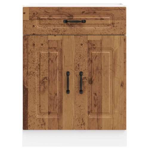 Donji kuhinjski ormarić Kalmar boja drva konstruirano drvo - Staro drvo 60 x 46 x 81.5 cm 1 1x bottom cabinet (2 doors 1 drawer) Cijena
