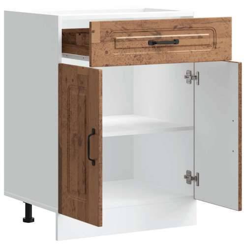 Donji kuhinjski ormarić Kalmar boja drva konstruirano drvo - Staro drvo 60 x 46 x 81.5 cm 1 1x bottom cabinet (2 doors 1 drawer) Cijena