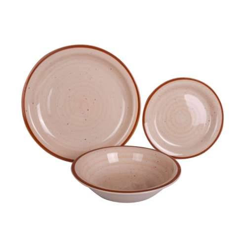 Set Posuđa Home ESPRIT Plava Zelena Pisana Roza Jantar Gres Keramika 26,5 x 26,5 x 3 cm 27,5 x 27,5 x 3 cm 18 Dijelovi Cijena