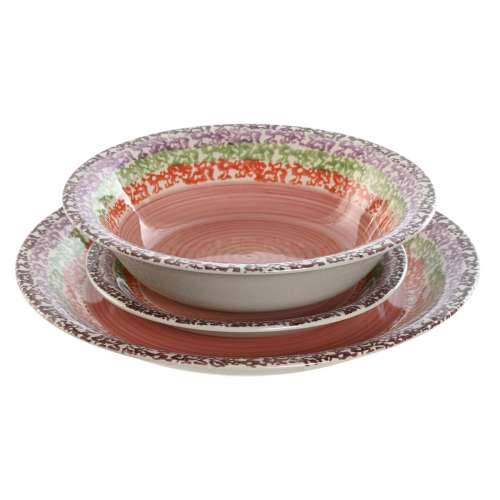 Posuđe za jelo Home ESPRIT Roza Gres Keramika 27 x 27 x 2 cm 18 Dijelovi Cijena