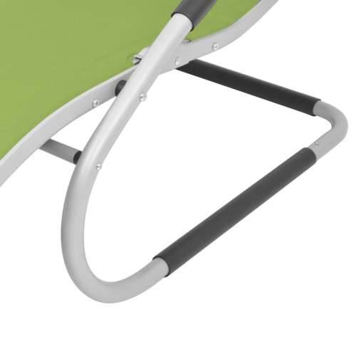 Ležaljka za sunčanje s jastukom aluminij i tekstilen zelena - Zelena 1 Cijena