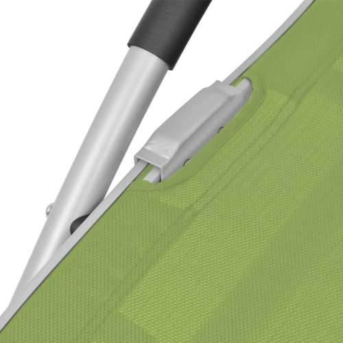 Ležaljka za sunčanje s jastukom aluminij i tekstilen zelena - Zelena 1 Cijena