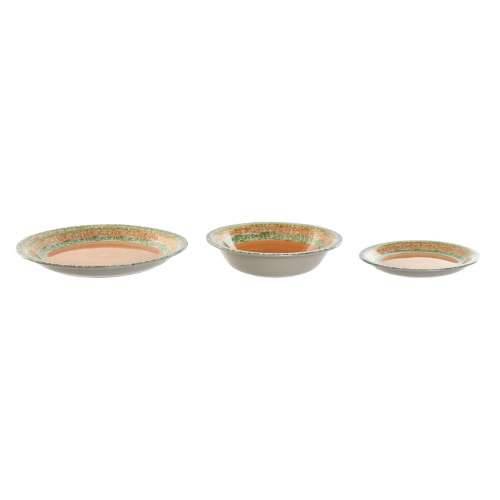 Posuđe za jelo Home ESPRIT Oranžna Gres Keramika 27 x 27 x 2 cm 18 Dijelovi Cijena