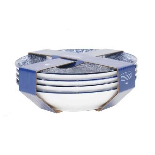 Set tanjura Home ESPRIT Plava Bijela Porculan 20 x 20 x 4 cm Cijena