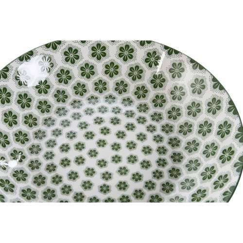 Set tanjura Home ESPRIT Bijela Zelena Porculan 20 x 20 x 4 cm Cijena