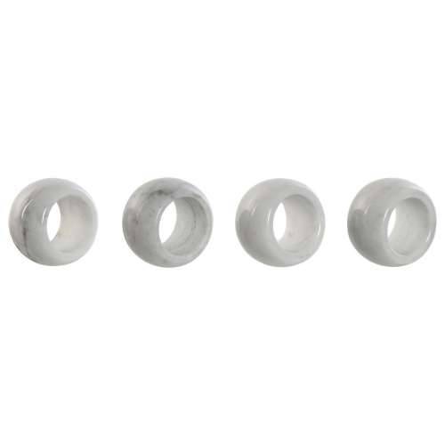Stalak za salvete Home ESPRIT Bijela Mramor 4,8 x 4,8 x 3,3 cm 4 Dijelovi Cijena