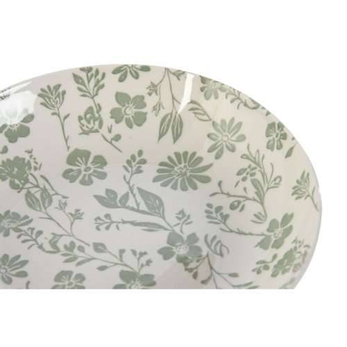 Set Posuđa Home ESPRIT Bijela Zelena Porculan Cvjetni 27 x 27 x 2 cm 18 Dijelovi Cijena