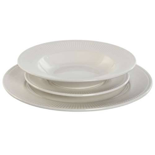 Posuđe za jelo Home ESPRIT Bijela Porculan Crte 27 x 27 x 2 cm 18 Dijelovi Cijena