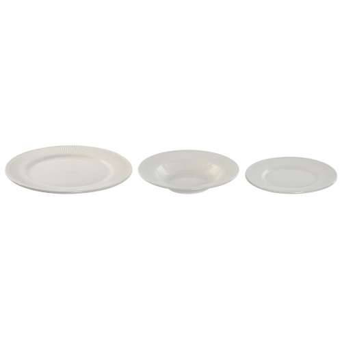 Posuđe za jelo Home ESPRIT Bijela Porculan Crte 27 x 27 x 2 cm 18 Dijelovi Cijena