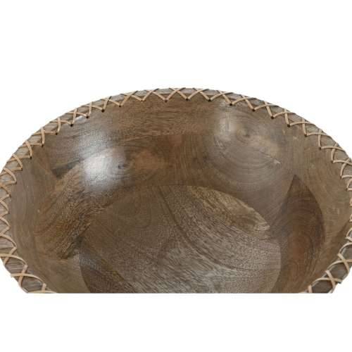 Zdjela za Salatu Home ESPRIT Prirodno Ratan Drvo Manga 30 x 30 x 12 cm Cijena